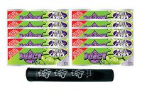 Herb Airtight Tube Pocket Protector with Juicy Jay's White Grape 1.25 Flavored Hemp Rolling Papers 10 Count DC Crafts Nation- Ganesha