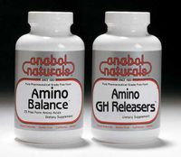 Anabol Naturals Physique Stack: Amino Balance 480 caps and Amino GHReleasers 240 caps (2 Month Supply)