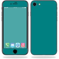 MightySkins Skin Compatible with Apple iPhone 8 - Solid Teal | Protective, Durable, and Unique Vinyl Decal wrap Cover | Easy to Apply, Remove, and Change Styles | Made in The USA