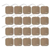 TENS Wired Electrodes Compatible with TENS 7000, Premium Replacement Pads for TENS Units, Discount TENS Brand (2in x 2in, 20 Pack)