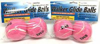RMS Walker Glide Balls - A Set of 4 Balls with Precut Opening for Easy Installation, Fit Most Walkers (Pink)