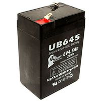 Replacement for Tripp Lite BCPRO 850 Battery - Replacement UB645 Universal Sealed Lead Acid Battery (6V, 4.5Ah, 4500mAh, F1 Terminal, AGM, SLA) - Includes Two F1 to F2 Terminal Adapters