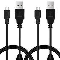 2Pcs Pack PS3 Controller Charger Charging Cable Sync Cord, 3M 10ft Mini USB Charge and Play Cable for PS Move/PS3/PS3 Slim Wireless Controller