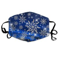 Cute Fashion Reusable Earloop Half Face Dust Proof Mouth - Washable Outdoor Sports Mouth Snowflakes Art Christmas New Year Winter
