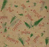 Believe ~ Rejoice ~ Noel Wrapping Tissue Paper for Art DIY Crafts in Bulk # 771~10 Sheets Size 20" x 30"