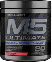 Cellucor M5 Ultimate Post Workout Powder Fruit Punch | Muscle & Strength Building Supplement | Creatine Monohydrate + Creatine Nitrate + Creatine HCL + HMB | 20 Servings