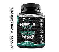 MEGA Multi Vitamins Minerals Blend, Daily Multivitamin Mineral Supplement, Probiotics, Superfood Digestive Enzyme Blend, Mushroom Complex, for Heart, Immune Support, Stamina, Energy (90 Tabs)