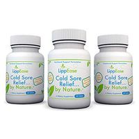 LippEase Fast Acting, Natural Supplement to Treat and Prevent Cold Sores, Herpes and Fever Blisters | Vitamins C, B-12, Zinc, L-Lysine and Echinacea | Immune System Support – 90 Count Bottle