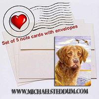 Michael Steddum Working Dog, Chesapeake Bay Retriever Note Card Set