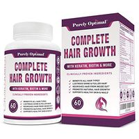Premium Hair Growth for Women & Men - Hair Growth Vitamins w/ Biotin & Keratin - Prevents Hair Loss & Thinning, Supports Thicker Healthier Hair Growth - Supplement for All Hair Types, 60 Capsules