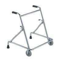 Folding Roller 2 Wheel Walker Wheeled Walking Frame with Armrests Adjustable Height Aluminum Alloy for The Elderly Standard Walker