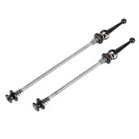 SolUptanisu Bike Skewers,1 Pair Bike Wheel Skewers Quick Release Bicycle Hub Ultralight Bike Shaft Lever Axle Skewer 130&170mm Wheel Hub Front and Rear for MTB Road Mountain Bike Bicycle (Black)