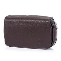Tobacco Pipe Bag Pouch Case Pipe Pocket Pipe Tool Pocket for 3 Pipes (Brown)