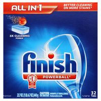 Reckitt Benckiser Finish Powerball Dishwasher Tabs, 32 Per Box (8 Boxes/Carton) - BMC-REC81049