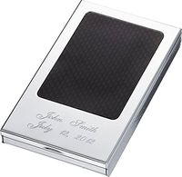 Personalized Visol Devlin Carbon Fiber Stainless Steel Cigarette Case with Free Engraving