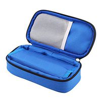 Insulin Bag, 3 Colors Portable Insulin Organizer Chill Bag Cooler Carrying Case Insulin Supply Pouch Kit for Travel (Blue)