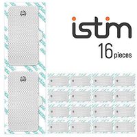 iStim Super Soft 2"x2" TENS Unit Electrodes for TENS Massage EMS - 100% Japanese Gel (2"x4" - 16 pcs(Snap))