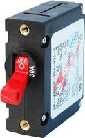 Blue Sea Systems A-Series Red Toggle Single Pole 30A Circuit Breaker
