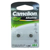 Camelion 1.5V AG4 Alkaline Batteries Coin Button Cell Watch Battery 2 Count Each (3)