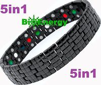 Titanium Magnetic Energy Germanium Armband Power Bracelet Health Bio 5in1 Bio 309