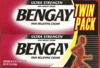 Ultra Strength Non-Greasy Bengay Pain Relieving Cream, Twin Pack