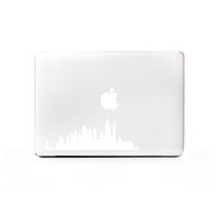 (2X) StickAny Laptop Series New York Skyline 4 Sticker for MacBook Pro, Chromebook, Surface Pro, and More (White)