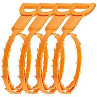 Drain Augers Sewer Hair Cleaner Sink Pipe Residue Cleaning Hook Bathroom Drain Anti-blocking Device 4PCS