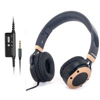 Active Noise Cancelling Headphones with Microphone and Airplane Adapter, Folding and Lightweight Travel Headsets, Hi-Fi Deep Bass Wired Headphones with Carrying Case