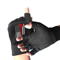 Men Women Fire Dept Firefighter Fingerless Gloves for Arthritis & Carpal Tunnel Pain Relief