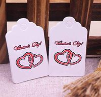 OBELLA BOUTIQUE 100 tag 100 string brown/white NEW DIY LOVE 5X3cm handmade with love products note tag my sweet honey for wedding tag