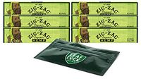 Zig Zag Organic King Size Rolling Papers (6 Packs) with Smell Proof Pouch
