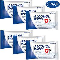 Wet Wipes, 6 Pack (60 Wipes) Soft Cleaning Wipes Bulk Travel Size, Large Hand Wipes