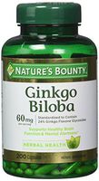 Nb Ginkgo Biloba 60 Mg Size 200ct Nature Bounty Ginkgo Biloba 60mg 200ct