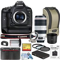 Canon EOS-1DX Mark II DSLR Camera w/Canon EF 100-400mm f/4.5-5.6L is II USM Lens Bundle