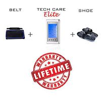 Tens Unit Full Set 12 Modes Tens Massager Device [Lifetime Warranty] Rechargeable Unit + Fat Burner Belt + Reflexology Shoes Back Neck Pain