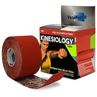 VELAPORT KINESIO PRECUT ROLL 2" X 5.5 YD 20 Strips (red, 2" X 5.5 YD 20 Strips 1/BX)