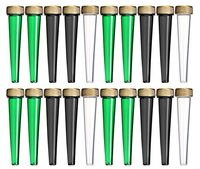 EZtube 20-Pack Joint Blunt Cigarette Tube Doob Vial Holder Waterproof Airtight Smell Proof Odor Sealing Container (Assorted)