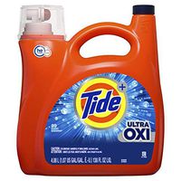 Tide HE Ultra Concentrate, OXI + Plus Advanced Power, Extra Stain Removal Whites & Color, 150 Fl.Oz - 81 Loads - More Power Per Drop