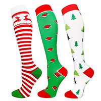 Compression Socks For Women Men 20-30mmHg-Best Medical, Nursing, Travel & Flight Socks - Running & Fitness Compression Stockings (L/XL, Assorted)