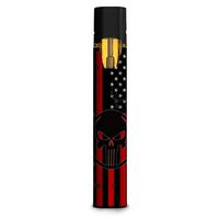 IT'S A SKIN Decal Vinyl Wrap Compatible with STIIIZY (TM) Premium Vaporizers Sticker Sleeve/Red American Flag Black Punish Badge