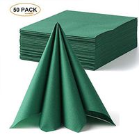 Lekoch Green Napkins Disposable Cloth Feel Dinner Napkin Air-Laid Paper Napkins Guest Hand Towels for Kitchen Green Theme Party 14.56" x 14.56" (50 Count)