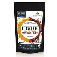 95% Curcumin Turmeric Extract Powder (125g) Natural Pure Supplement, Vegan, Organic, Water Soluble, Non-GMO, Gluten Free, Extra Strength, Antioxidants, Cacao Flavour, Piperine & Oil