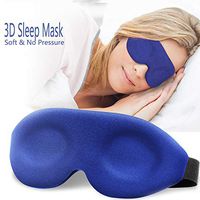 3D Sleep Mask, New Design Light Blocking Sleeping Eye Mask for Women Men, 3D Contoured Comfortable & Soft Night Blindfold with Adjustable Strap, Molded Eye Shades Eye Cover for Travel/Naps