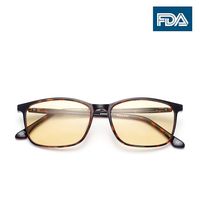 US Patent-Melanin! Viscare Optical TR90 frame Anti Blue light Blocking Filtering Computer Gaming Reading Reader Glasses Clip On for Eye Fatigue Strain Relief Anti-glare Radiaton Sleep Better UV400