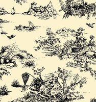 American # 5T199240, Black Toile, All Occasion Printed Tissue Paper, Tissue Paper (240 per Pack)
