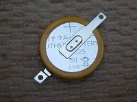 Video Game Museum CR2025 Lithium Battery with Solder Tabs