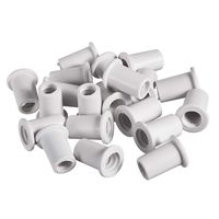 uxcell 20Pcs 6.5mm Inner Dia PVC Strain Relief Cord Boot Protector Cable Sleeve Hose White