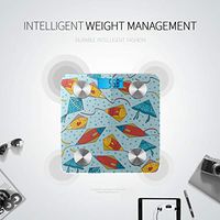 Bluetooth Scale Cartoon Cute Beautiful Flying Kite Scale Digital Weight Body Fat Composition Monitor Analyzer with Smartphone App for Body Management-396 Lbs
