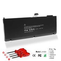 LQM 10.95V 73Wh New Replacement Laptop Battery for Apple A1321 A1286 MB985 MB986J/A MC118 MB986 Pro 15 inch (2009 2010 Model Only) Notebook