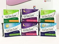 WinIon Anion Sanitary Napkins Pad (Set of 2 Packs of Day, Overnight, Pantiliner) by Winalite Love Moon